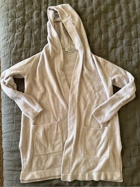 Barefoot Dreams CozyChic Lite Cardigan - Creamy Dove Gray